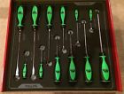 Foam-sdrbm12fng 12 Neon Green Screwdriver Mactools Set Brand Pc