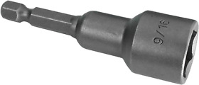 122n9 9/16inch Impact Ready Magnetic Nut Setter Bit 2.5inch Long