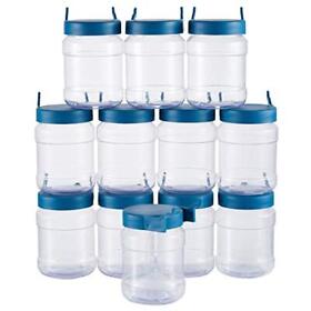12pcs Pegboard Jars Garage Craft Sewing Room Accessories Storage Organizer