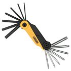 15pcs Folding Hex Key Set Professional Fold Allen Torx Star Wrenches With Bo