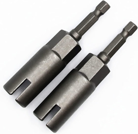2pc Deep Power Wing Nut Driver Slot Drill Bit Socket Wrenches Tool 1/4inch