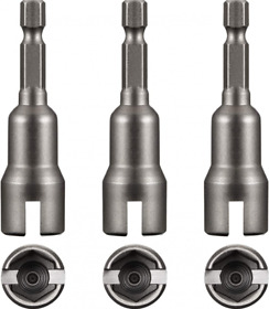 3 Packs Power Nut Driver Set Slot Nuts Drill Bit Socket Wrenches Tools