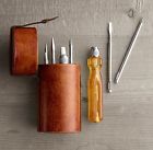 36200301brn Restoration Hardware Pop Top Screwdriver Kit Leather Brand New 436203010001