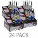39564025129 41019-24pk Performance Tools 24 Pack Led Screwdriver With Interchangable Tips In Point Of