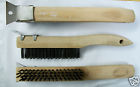 0794230 46849 Hyde Wire Brush Row Wood Handle With Scraper 079423468490