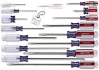 51616 Screwdriver Set Slotted Phillips Hand Tool Clear Handle 7110108951616