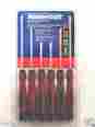57-32818 Mastercraft Precision Screwdriver Set 6 Pc Assortment Red Black B5-14 067307601262