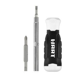 6-in-1 Screwdriver Nut Driver Hart Philips Head Slotted Double-ended Shank