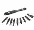 239459 60359 Kobalt Ratcheting Offset Screwdriver Set Black Oxidized Steel Bits New 820909603597