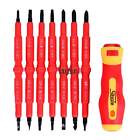 611720648139 Unbranded Insulated Electricians Screwdriver Set Safety Steel Head