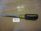 63-376 Stanley Nos Flat Slotted Screwdriver Usa Red Black Handle Vintage