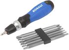 64628 Kobalt Variety Screwdriver Locks All Hex Bits Quik 820909646303
