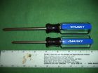 678-076 Husky Pair Of New Usa Made Screwdrivers Phillips