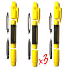 68255 Greatneck Pcs Lot Pocket Screwdriver By Clip Yellow Black