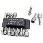 71653 Panovo Quick Change Power Nut Driver Bit Set 614591674528
