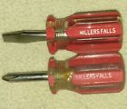 760-02 754 Millers Falls Lot Of Slotted Phillips Stubby Screwdriver Usa
