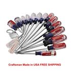 782298626604 Craftsman Screwdriver Set 17 Pc Precision Phillips And Slotted Usa Made Butyrate