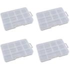 789545228604 Hardware Storage Containers Small Plastic Clear Translucent Organizer