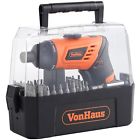 9100026 Vonhaus Cordless Electric Screwdriver Led Light Rechargeable 5056115708947