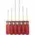 0749726 97214 Kc Professional Vanadium Screwdriver Chrome Red 6 Pieces 074972972146