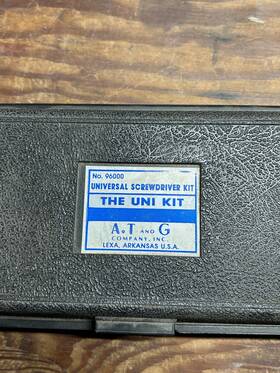 A.t And G 764126811406 Universal Screwdriver Kit 96000 29 Piece Made In The Usa Free Shipping