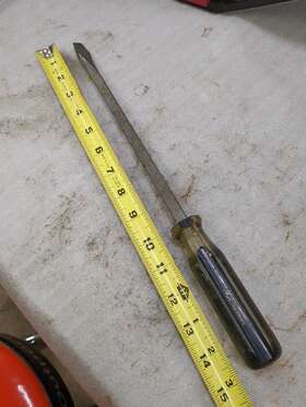 20554 Ace Hardware Usa 3/8 Inch X 10 Flat Slotted Screwdriver 15 Long