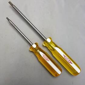 20564 Ace 20563 Chrome Vanadium Clutch Head Screwdrivers Lot Of 2 Vtg Usa Amber
