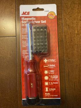 2102283 Ace Hardware Screwdriver Set Magnetic 32 Piece Made In Usa 2102283 Ace Hardware Screwdriver Set Magnetic 32 Piece Made In Usa