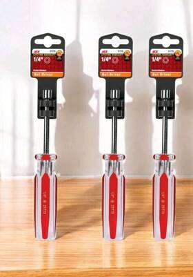 21773 Ace 3 Pack 1/4 Inch Sae 6 Point Nut Driver