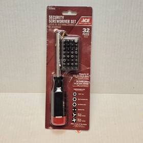 2576445 Ace Hardware Screwdriver Set Magnetic 32 Piece Security