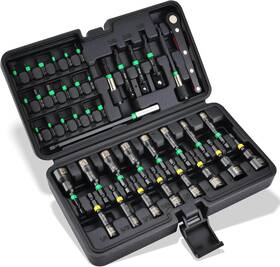 Ae-mnds41 Aeroforce Professional Tools 41 Pcs Magnetic Nut Driver Set Impact Drill Bit 1/4 Inch Hex Shank Ae-mnds41 Aeroforce Professional Tools 41 Pcs Magnetic Nut Driver Set Impact Drill Bit 1/4 Inch Hex Shank