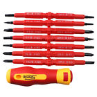 Agptek 7 Pcs Magnetic Insulated Electrical Screwdriver Flat Double Head Precision Tool 713382783033