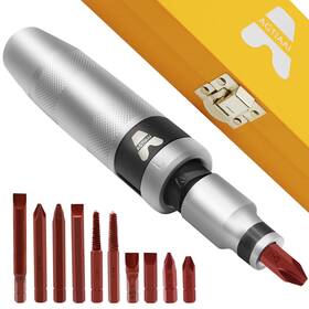 Agtiaai 742404415270 1/2 Inch Hand Impact Screwdriver Driver Set - 12 Pcs Manual Reversible Dri