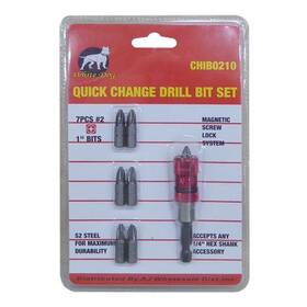 Ajw-chib0210 Ajw Quick Change Snap Screwdriver Drill Bit Driver Set