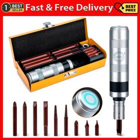 Akm 744759737090 3/8 Inch Hand Manual Reversible Impact Driver Set Extractor Screwdrive