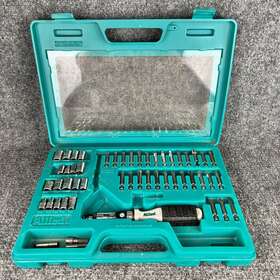 66095 Allied Vintage 53 Pc. Ratcheting Screwdriver Bit Socket Set With Case Not Complete