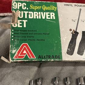 531-w9 Alltrade Nut Driver Set Xtra Long Shafts No. 3/16 Inch 1/4 5/16 11/16