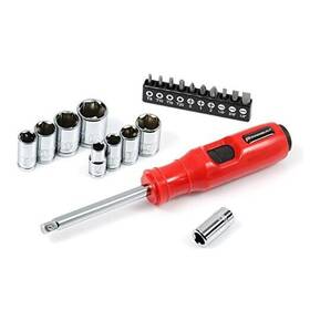 647768 Alltrade Tools 1/4 Inch Dr. 20 Pc. Impact Bit Screwdriver And Nut Driver Drive