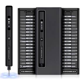 Am Arrowmax 895175937055 Electric Screwdriver Small Cordless Precision Set With 34 Magnetic P