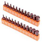 Amartisan 24-piece Hex Head Allen Wrench Drill Bit Set Metric And Sae S2