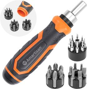 Am9844 Amartisan 22 In 1 Ratchet Screwdriver Set Precision Multi-bit Screw Drivers S