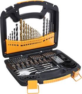 Amazon Basics 672352800562 Drill And Driver Multi Bit Set Alloy Steel Wood Straight