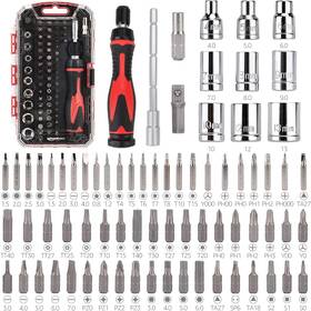 Ds-amz035 Amazon Basics 73-piece Magnetic Ratcheting Wrench And Electronics Precision Scre