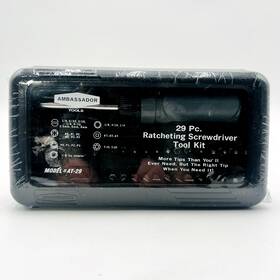 At-29 Ambassador Tools 29 Piece Racheting Screwdriver Tool Kit