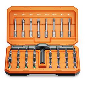 Ha135-rtus-hy Amir 42 In 1 Magnetic Screwdriver Set Ratchet With Orange