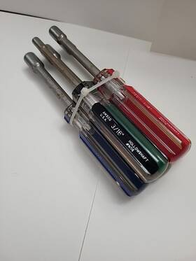 Nd10 Amsco Nd10.. Vintage Hollow Shaft Nut Driver Set Made In Usa 5 Pcs