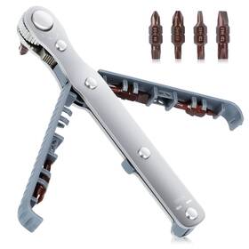 6128a Anbeistee 1/4-inch Drive Mini Ratchet Screwdriver Set Tight Reach High Torq
