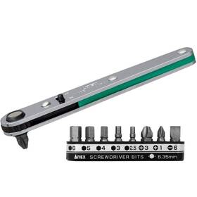 No.425-9b Anex Ultra Low Profile Offset Ratcheting Screwdriver And Hex Wrench 90 Degree For