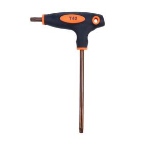 Wq24037 Antrader T40 Torx Screwdriver Anti Tamper Proof Key S2 Steel T-handle Dual End Wr