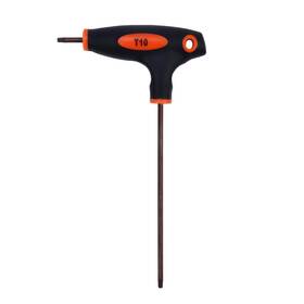 Wq24042 Antrader T10 Torx Screwdriver Anti Tamper Proof Key S2 Steel T-handle Dual End Wr
